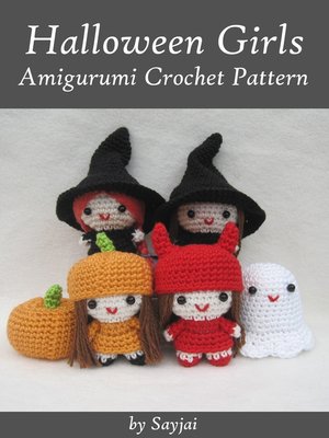 cover image of Halloween Girls Amigurumi Crochet Pattern